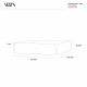 Vuotatasche in plexiglass dal design moderno con decoro Modern