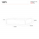 Vuotatasche in plexiglass dal design moderno con decoro Rainbow
