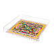Vuotatasche in plexiglass dal design moderno con decoro Rainbow