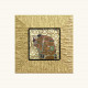 Stampa piccola con cornice in legno dorato "Fulfilment I" 26x26