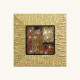 Stampa piccola con cornice in legno dorato "Il Bacio II" 26x26