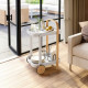 Carrello da portata da cucina con ruote dal design moderno ed elegante