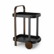 Carrello da portata da cucina con ruote dal design moderno ed elegante