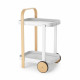 Carrello da portata da cucina con ruote dal design moderno ed elegante