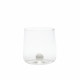 Set 6pz Bicchiere per acqua in vetro dal design moderno