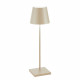 Lampada da tavolo LED dimmerabile e ricaricabile Poldina Tavolo PRO da esterno