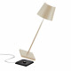 Lampada da tavolo LED dimmerabile e ricaricabile Poldina Tavolo PRO da esterno