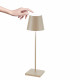 Lampada da tavolo LED dimmerabile e ricaricabile Poldina Tavolo PRO da esterno