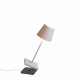 Lampada da tavolo per esterno dimmerabile e ricaricabile "Poldina Mini"