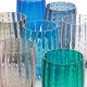 Set 2 pezzi bicchieri per acqua in vetro dal design moderno