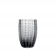 Set 2 pezzi bicchieri per acqua in vetro dal design moderno