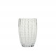 Set 2 pezzi bicchieri per acqua in vetro dal design moderno