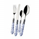 Set di posate 24pz con ghiera cromata collezione "Bohemia"
