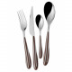 Posate da tavola in acciaio set 24pz linea "Zebra"