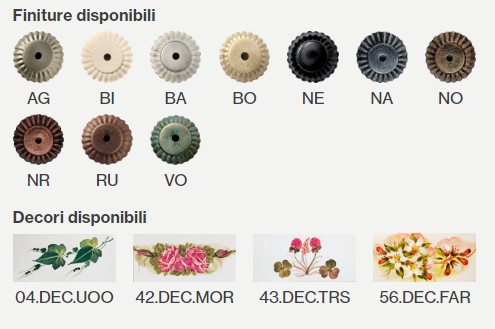 Lampada da terra da esterno in alluminio e paralume in ceramica decorata a mano Bari - 60W