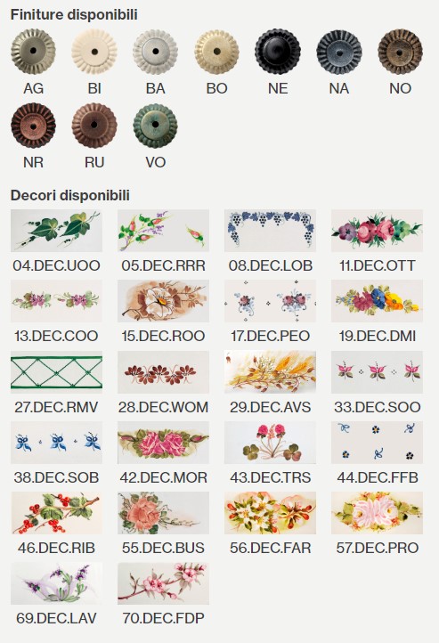 Lampada da soffitto rustica con diffusore in ceramica decorato a mano Como - 77W