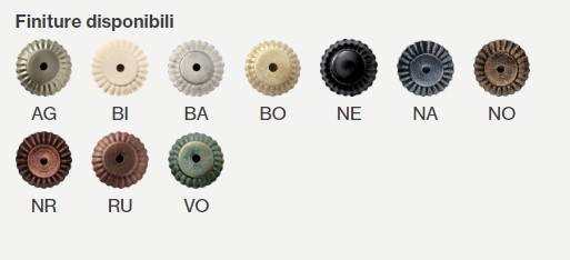 Plafoniera da soffitto classica con 6 diffusori in vetro e dettagli in ceramica Siena - 42W